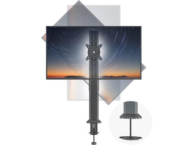 HEMUDU Single Tall Desk Monitor Arm Mount Stand Fit for 27 inch to 42 inch Flat Curved Computer Screen with Swivel, Height Adjustable,...