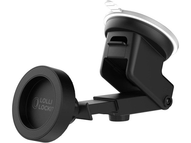 ENCASED LolliLockit Magnetic Grip Car Mount for Pop Phone Holder, Dash/Window Socket Attachment by LolliLocket (Patent Pending)