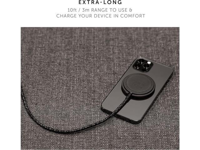 Native Union Snap Magnetic Wireless Charger MagSafe Charging for iPhone 15, 15 Plus, 15 Pro, 15 Pro Max Built-in 10ft / 3m USB-C Cable 15W...
