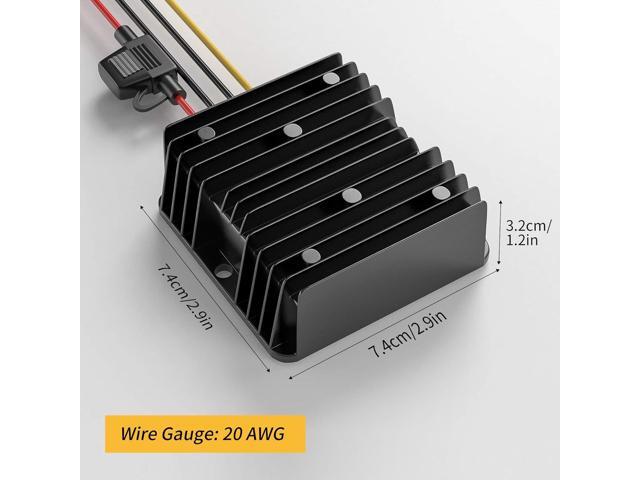 DC Converter 12 V to 24 V, Dc-DC Converter 12 V to 24 V 10 A 240 W with Fuse Waterproof Step Up Converter for Golf Cart LED Light Car Engine Truck...