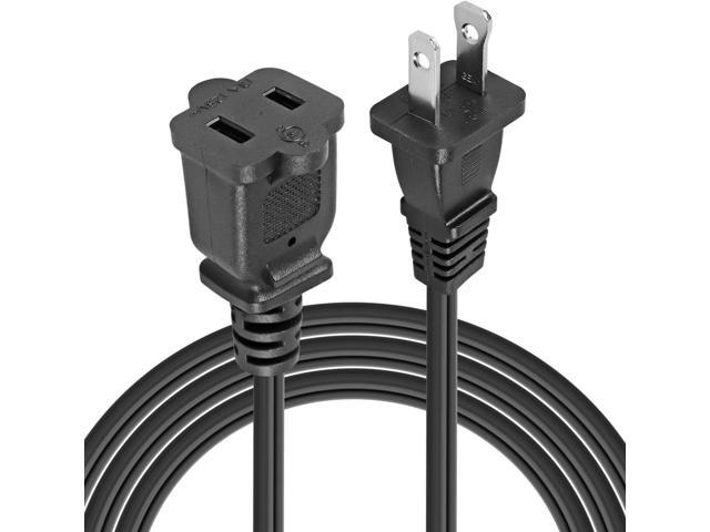 VSEER 2 Prong Extension Cord US AC 2-Prong Male and Female Power Cable SPT2 16AWG 13A/125V, USA Outlet Saver Power Extension Cord Cable Outlets for...