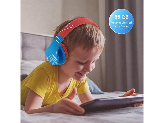 PowerLocus Bluetooth Headphones for Kids, Wireless Foldable Headphones Over Ear, Headphone with Microphone, 85DB Volume Limit, Wireless and Wired...