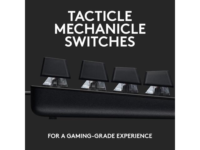 G413 SE Full-Size Mechanical Gaming Keyboard - Backlit Keyboard with Tactile Mechanical Switches, Anti-Ghosting, Compatible with Windows, macOS -...