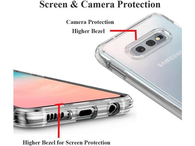 Unov Case Compatible with Galaxy S10e Case Clear with Design Soft TPU Shock Absorption Slim Embossed Pattern Protective Back Cover (Flower Bouquet)