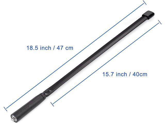 Bingfu Dual Band VHF UHF 136-520MHz 18.5 inch Foldable CS Tactical SMA Female Ham Radio Antenna for Kenwood Wouxun Baofeng BF-F8HP UV-5R UV-82...