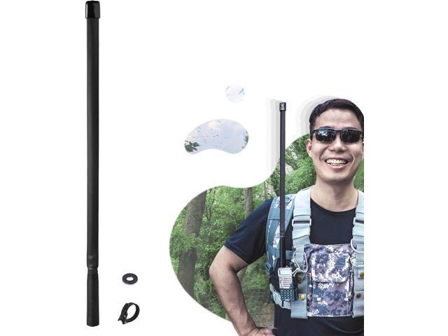 Bingfu Dual Band VHF UHF 136-520MHz 18.5 inch Foldable CS Tactical SMA Female Ham Radio Antenna for Kenwood Wouxun Baofeng BF-F8HP UV-5R UV-82...