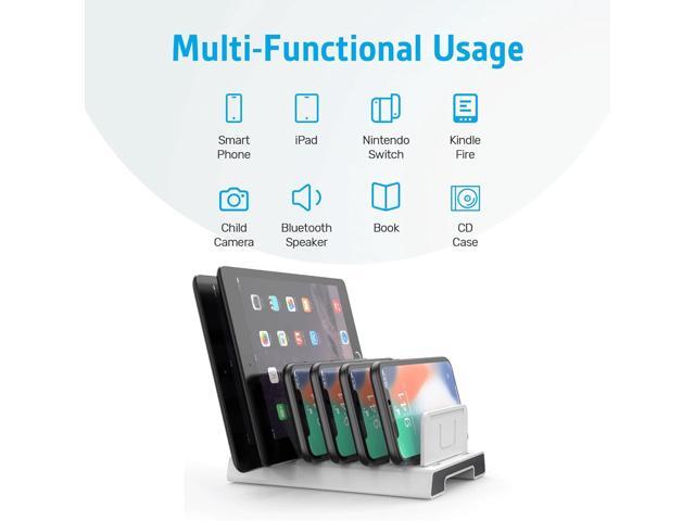 Unitek Adjustable Universal Multi Device Organizer Dock Stand Holder Compatible for iPhone, iPad, Kindle, Fire Tablet, Samsung Galaxy, Google...