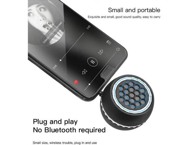 Mini Portable Speakers, 3W 36mm Microphone Speaker Line-in Speaker with 3.5mm Aux Audio Jack and Plug in Clear Bass Micro for Smart Phone, pad,...