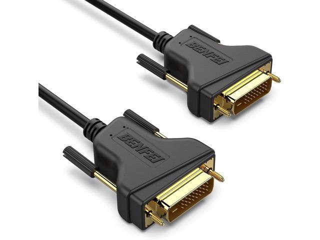DVI to DVI Cable, B DVI-D to DVI-D Dual Link 6 Feet Cable