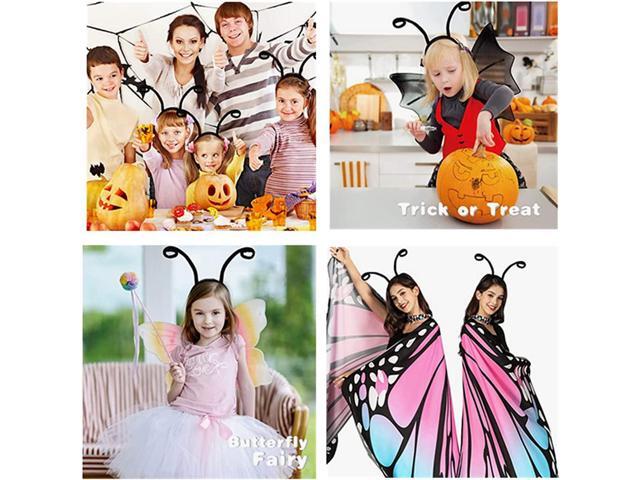 Butterfly Antenna Headband For Girls Women Bug Antenna Headband Black Velvet Headband