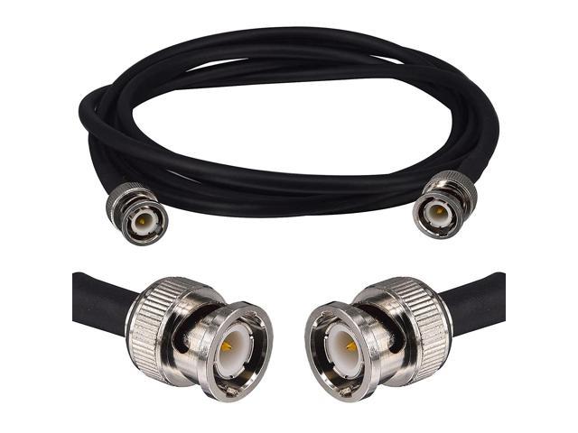 B 5.9ft/1.8M RG58 BNC Male to Male Connector BNC to BNC Jumper Cable BNC Extension Adapter for Video Security Camera, Oscilloscope, CCTV Systems