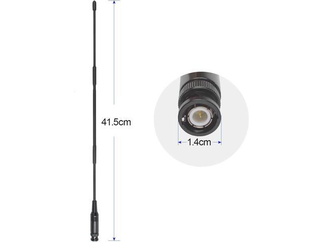 HYS 27Mhz 13-Inch BNC-Male Antenna for CB Handheld/Portable Radio with BNC Connector Compatible with Cobra Midland Uniden Anytone CB Radio