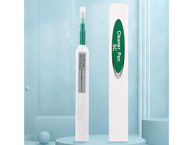 2 Packs Fiber Cleaner Fiber Optical Tools Cleaning Pen for 2.5mm SC/ST/FC Connector Optical Connector Cleaner Over 800 Cleans Fiber Endface Cleans...