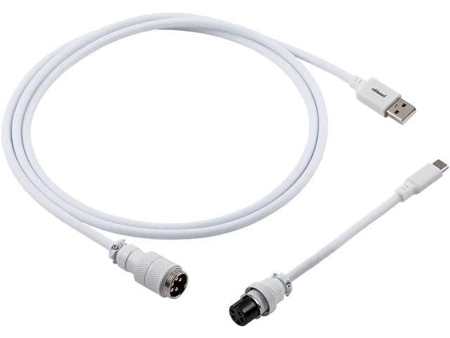 C Pro Straight Keyboard Cable (Glacier White, USB A to USB Type C, 150cm)