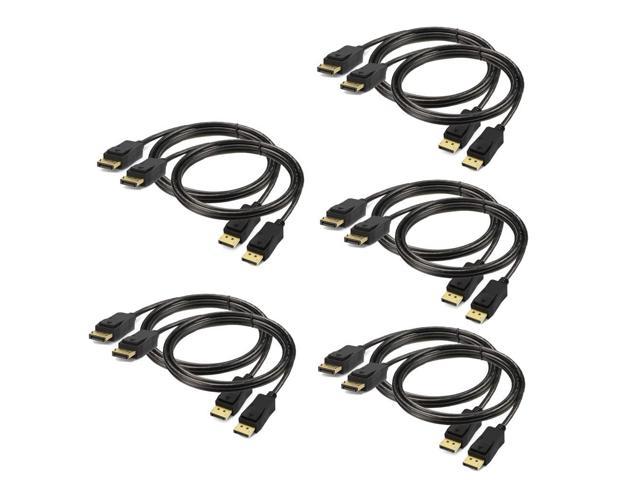 DP Cable, U DisplayPort Cable 6 ft [1440P@144Hz, 4K@60Hz]-Premium High Speed Display Port Cable-10 Pack