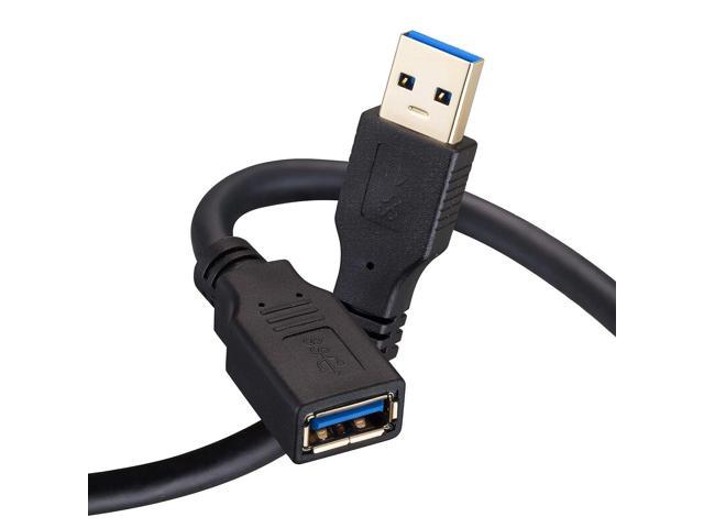 N USB Extension Cable 3ft USB 3.0 Extender Type A Male to Female Data Transfer Cord 5Gbps for Playstation, Xbox, Oculus VR, USB Flash Drive, Card.