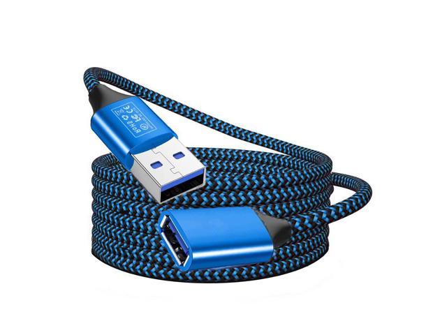USB Extension Cable USB 3.0 Extender Cord 6FT USB Extender Cord High-Speed Data Transfer USB Extender Compatible with Playstation, Xbox, USB.