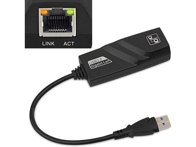 E USB 3.0 to Ethernet Adapter, Driver Free 10/100/1000 Mbps Network RJ45 LAN Wired Gigabit Ethernet Adapter