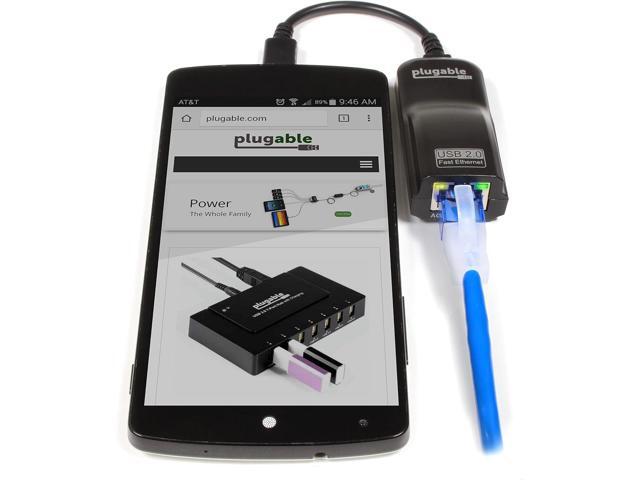 Plugable Micro USB to Ethernet Adapter Fast Ethernet Adapter for Raspberry Pi Zero, Pi Zero 2 W+, Windows Tablets, Android ASIX AX88772A Chipset