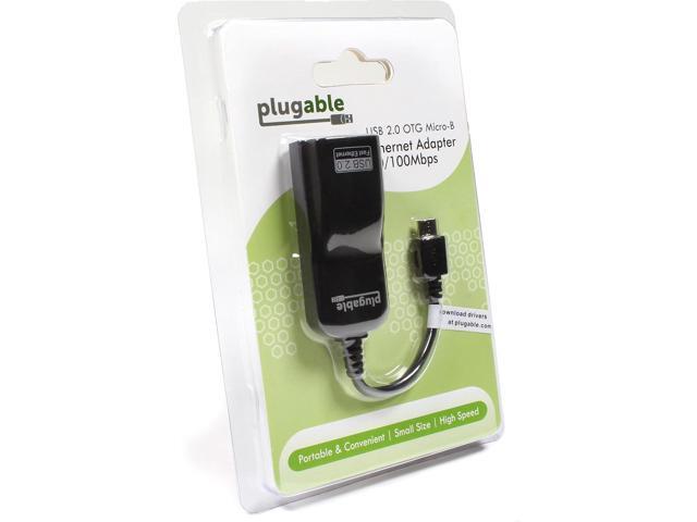 Plugable Micro USB to Ethernet Adapter Fast Ethernet Adapter for Raspberry Pi Zero, Pi Zero 2 W+, Windows Tablets, Android ASIX AX88772A Chipset