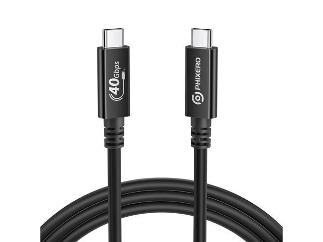 USB 4.0 Cable for Thunderbolt 4 Cable 1ft, P USB C Cable 40 Gbps, with 100W Charging, Single 8K@60HZ or Dual 4k@HZ Video, Compatible with.