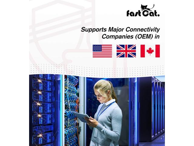 fast Cat. Cat6 Direct Burial Outdoor Ethernet Cable - 1000Ft Waterproof Cat6 Cable with 23AWG Solid Copper Conductors - CMX, UTP 550MHz Heavy...