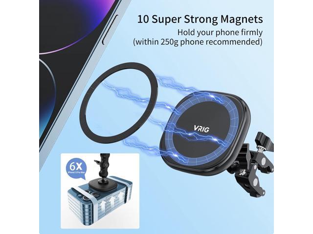 VRIG MG-01 Magnetic Tripod Mount,1/4' Tripod Adapter w Magnetic Ring, Multiple Locating Holes for ARRI,Compact Size for iPhone 16/15/14/13/12...