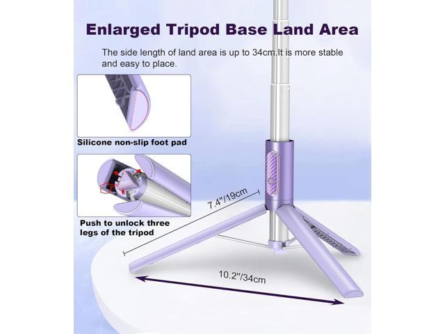 TONEOF Tripod, Cell Phone Selfie Stick, 60 Inch All-in-1 Stand with Integrated Wireless Remote, Lightweight and Portable, Extendable Tripod for 4-7...
