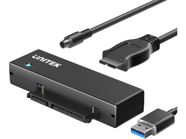 Unitek USB 3.0 to SATA III Hard Drive Adapter External Kit Cable for 2.5 3.5 Inch HDD/SSD Hard Drive Disk, Optical Drive, with 12V/2A Power...