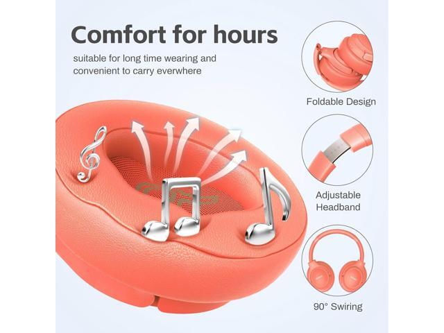 Bluetooth Headphones Over Ear,BERIBES 65H Playtime and 6 EQ Music Modes Wireless Headset with Microphone,HiFi Stereo Foldable Lightweight, Deep...