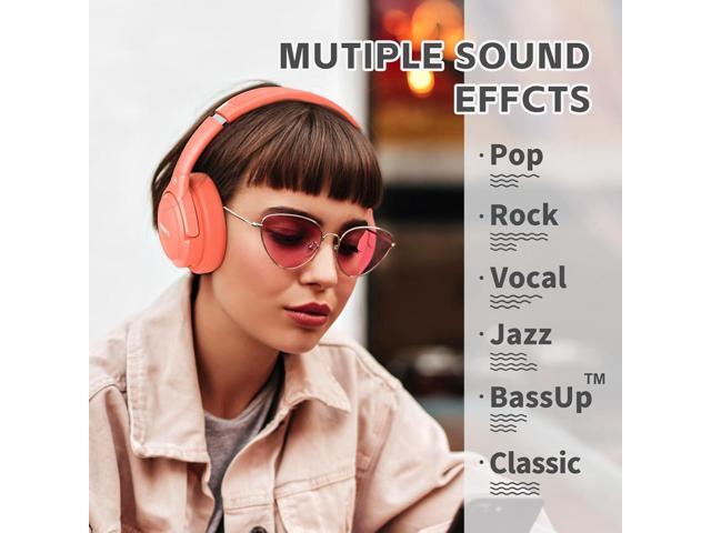 Bluetooth Headphones Over Ear,BERIBES 65H Playtime and 6 EQ Music Modes Wireless Headset with Microphone,HiFi Stereo Foldable Lightweight, Deep...