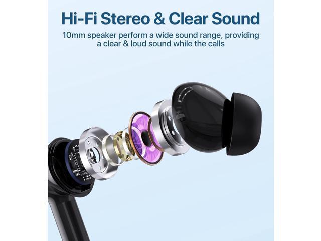 Wireless Earbuds, Hi-Fi Stereo Bluetooth Earbuds Touch Control Ear Buds 35H Playtime Bluetooth 5.1 Earphones IPX7 Waterproof True Wireless Earbuds...