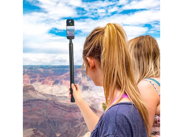 Invisible Selfie Stick for Insta360 ONE X4,X3,X2,X,One R,One RS,GO 2,GO 3/GoPro/DJI/AKASO/SJCAM Action Cameras,Extendable 61.8' / 157 cm Long...