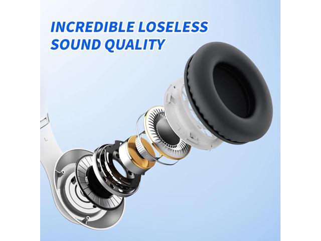 Uliptz Wireless Bluetooth Headphones, 65H Playtime, 6 EQ Sound Modes, HiFi Stereo Over Ear Headphones with Microphone, Foldable Lightweight...