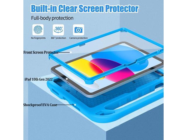 BMOUO Kids Case for iPad 11th Generation (A16) 11 Inch 2025/iPad 10th Generation 10.9' 2022 - with Built-in Screen Protector, Shockproof Handle...