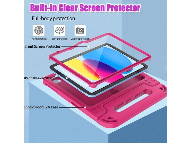 BMOUO Kids Case for iPad A16 11th Generation 11' 2025/iPad10th Generation 10.9 Inch 2022 - with Screen Protector, Shockproof Covertible Handle...