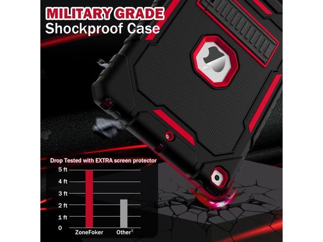 Case for iPad 9th/8th/7th Generation 2021/2020/2019(10.2 inch), Heavy Duty Military Grade Shockproof Rugged Protective 10.2' Cover with Built-in...