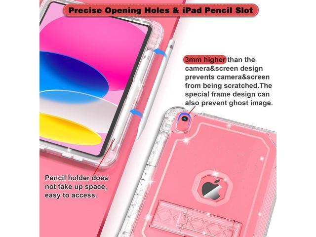 Case for iPad A16 11th Generation 11 Inch 2025 / 10th Gen 10.9 Inch Case 2022, Heavy Duty Shockproof Rugged Protective Translucent Cover with...