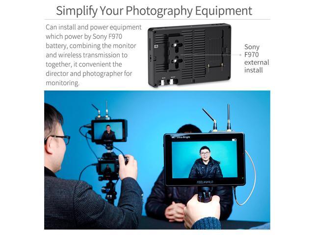 FEELWORLD LUT7S PRO 7 Inch Ultra Bright 2200nits DSLR Camera Field Monitor 3D LUT Touch Screen HDR with Waveform F970 External Power and Install...