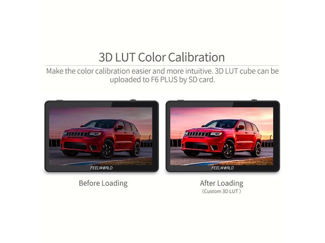 FEELWORLD F6 PLUS V2 6 inch DSLR Camera Field Touch Screen Monitor HDR 3D LUT Small Full HD 1920x1080 IPS 4K HDMI Input Output 8.4V DC Output...