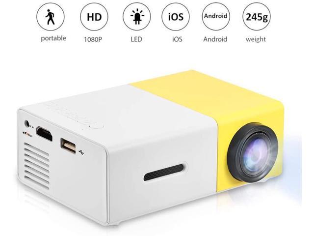 Mini Projector, Portable Pico Full Color LED LCD Video Projector for Children Present, Video TV Movie, Party Game, Outdoor Entertainment with HDMI.