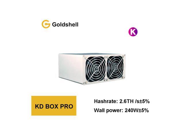 KD BOX PRO Goldshell Kadena Miner 2.6T Hashrate Upgraded from KD BOX With Power Supply Mining Kadena