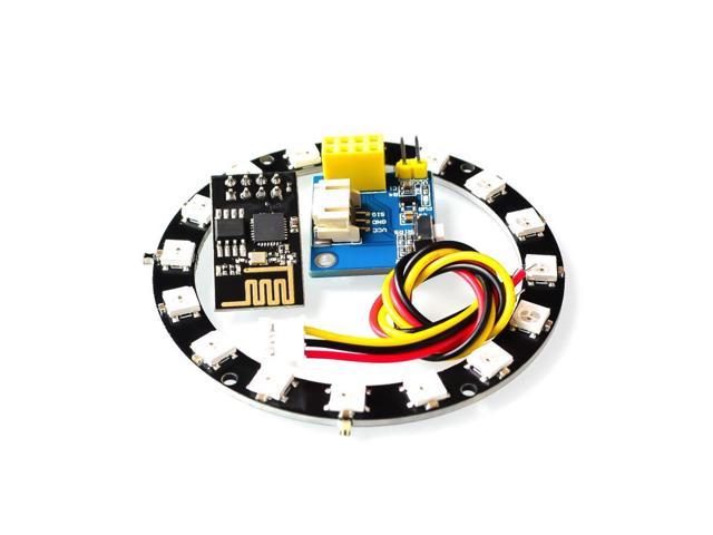 ESP8266 ESP01 ESP-01 RGB LED Controller Adpater WIFI Module for Arduino IDE WS2812 WS2812B 5050 16 Bits Light Ring Christmas DIY