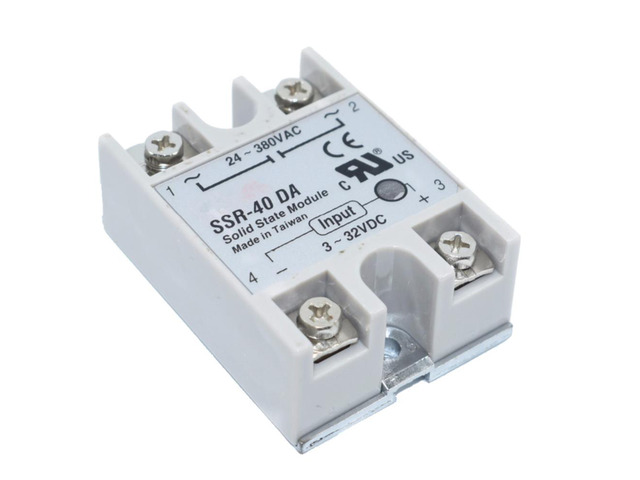 SSR-40 DA Solid State Relay, DC to AC Solid State Relay Module for SSR-40DA Temperature Controller 24V-380V 40A 250V