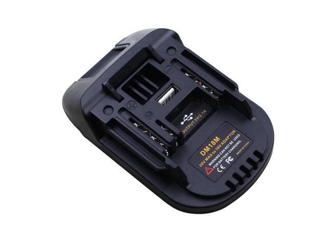 USB adaptador de baterÃa para Makita BGA452 BGA452Z BHP451 BHP451SFE BHP451Z BHP453
