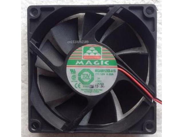 Ventilador de refrigeración de doble bola para 8015, 8cm, 12V, 0.23A, MGA8012XB-A15, Envío Gratis