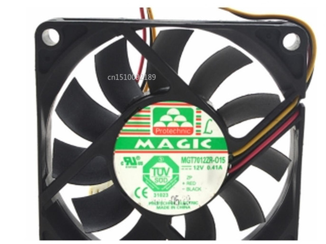 Genuino MGT7012ZR-O15 7015 12v 0.41A tercera lÃ­nea vientos ventiladores de refrigeraciÃ³n de CPU 70*70*15mm
