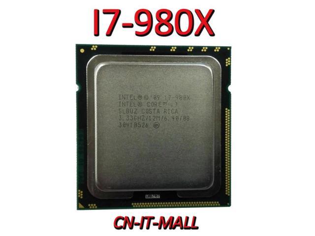 Intel Core I7-980X CPU 3.33G 12M 6 Core 12 Thread LGA1366 Processor