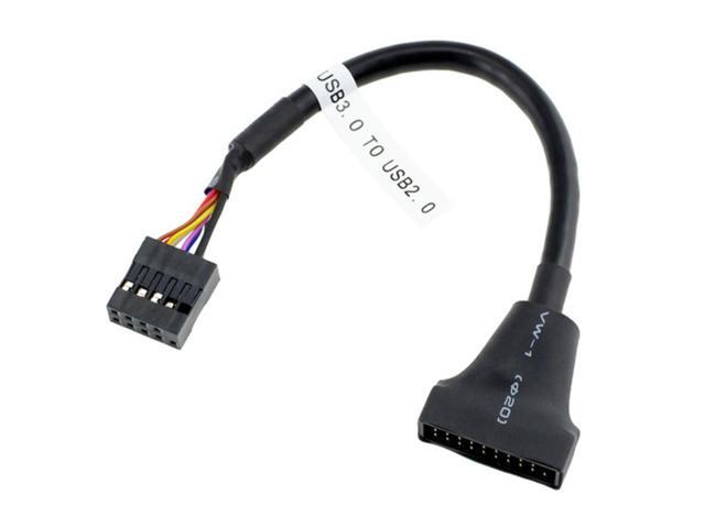 USB 3.0 20Pin Header Male to USB 2.0 9Pin Female Cord Data Transmission Adapter Cable Computer Motherboard Cable Wire