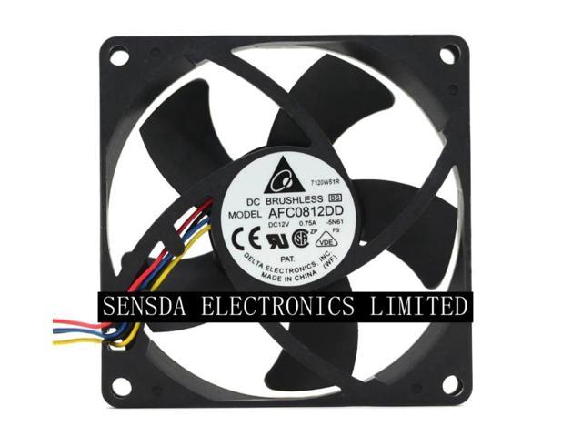 1pcs pwm fan For delta AFC0812DD DC12V 0.75A 8020 8CM 80mm 80x80x20mm 4Pin 4Wire high-speed Cooling Fan